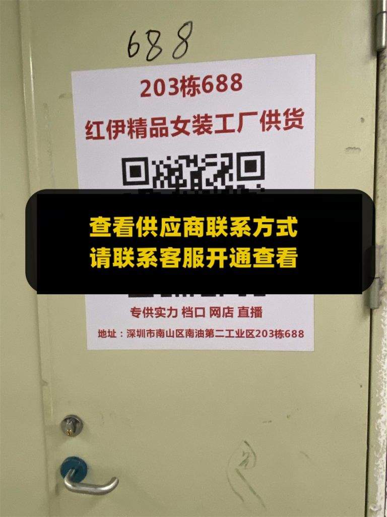203栋688红伊精品女装工厂供货